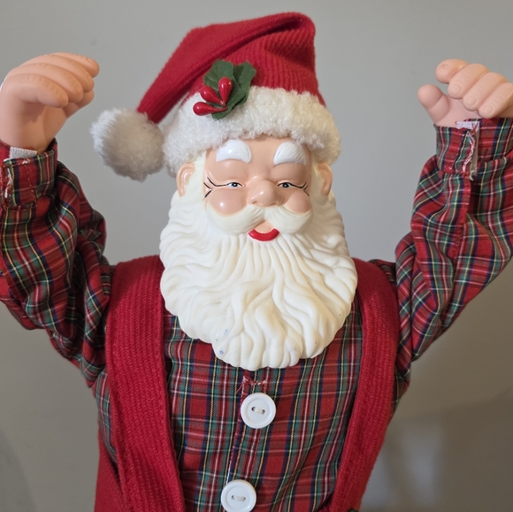 Vintage 90s Animated Hip Swinging Santa Claus Works Great - Picture 6 of 8